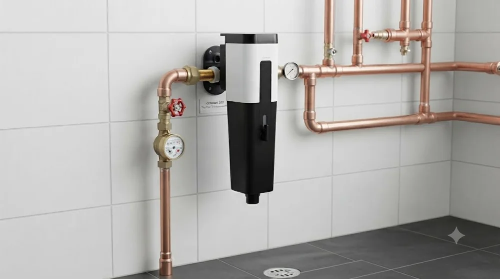 concept 300 Triofilter an der Hauswasserleitung